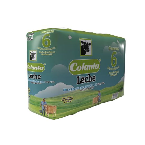 LECHE SEMIDESCREMADA COLANTA*6UND*900ML