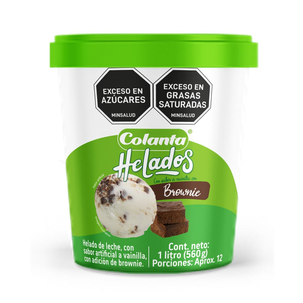 HELADO BROWNIE COLANTA*580 GR
