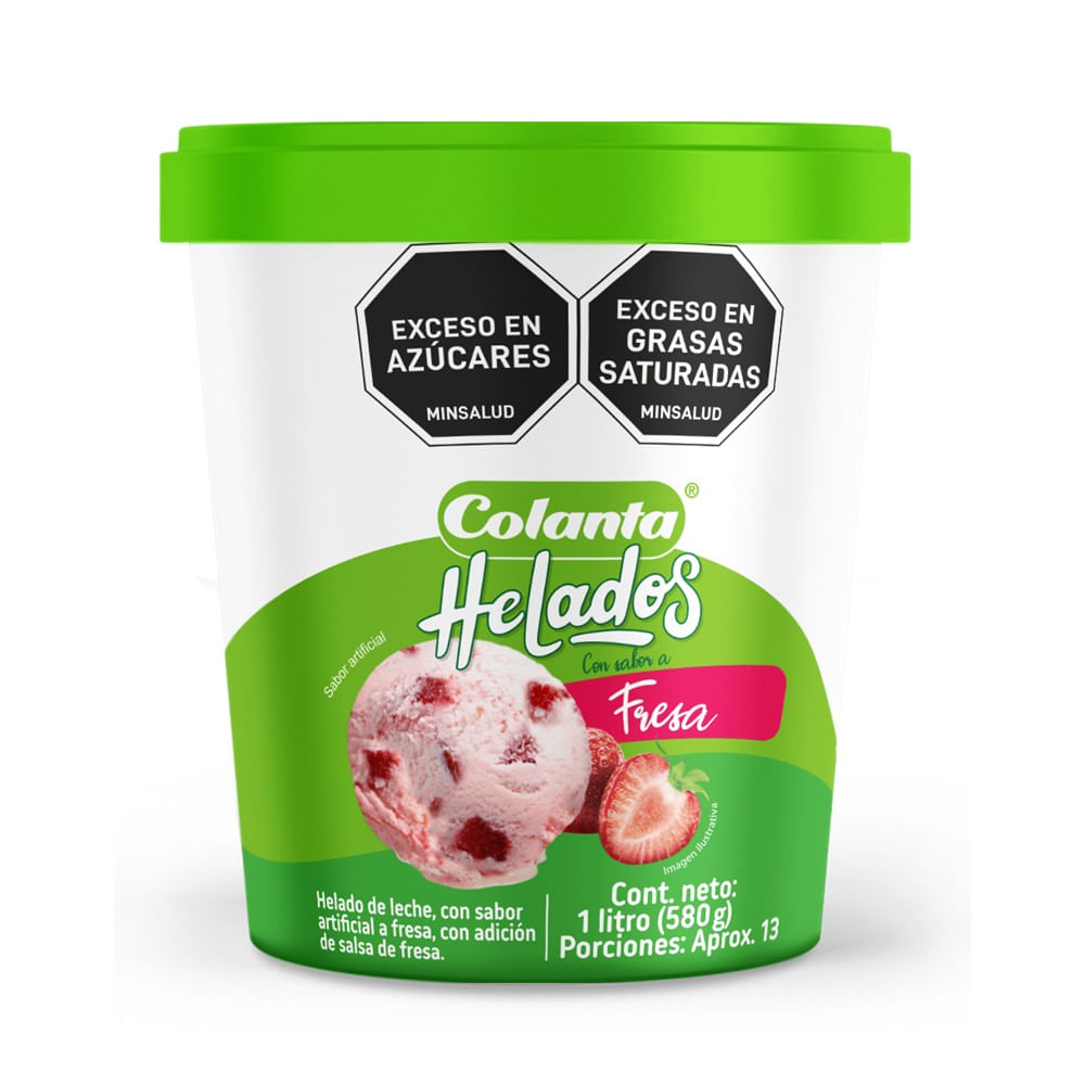 HELADO FRESA COLANTA*580 GR
