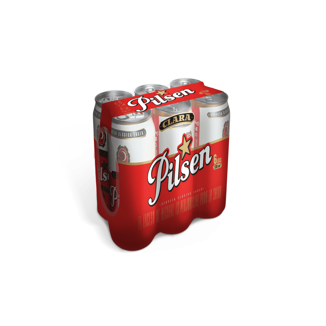 CERVEZA LATA PILSEN X6 x 330ML