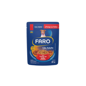 Alimento húmedo para perro FARO pollo en salsa x85 g