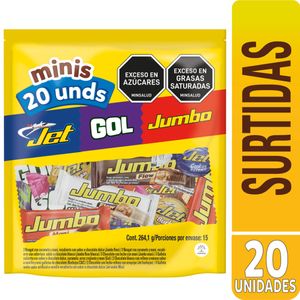 Chocol Mini Surt Jet Jumbo Gol*20U*264 gr