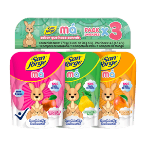 Compota San Jorge Pack Surtido X3* 90 gr