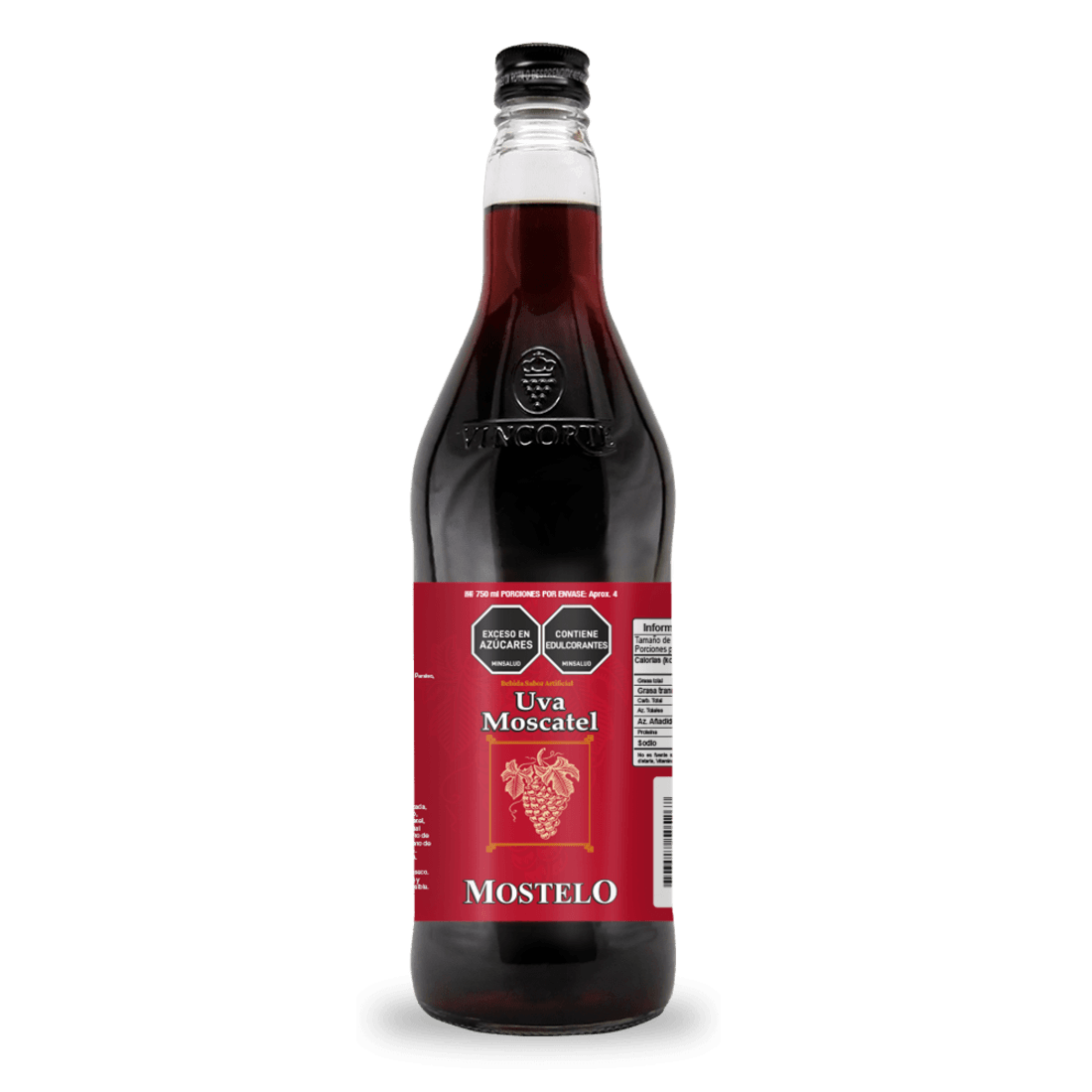 BEB SABORIZADA MOSTEL SAB MOSCATEL*750ML