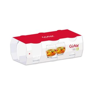 Vasos Corto Mikono Cristar Set X 6Unds