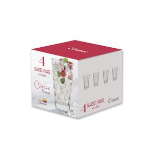 Vasos Altos Circus Cristar Set X 4Unds