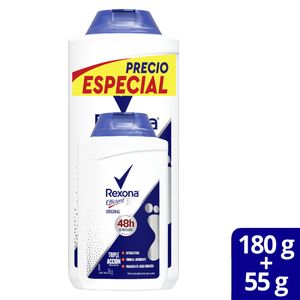 Talco Efficient Pack Rexona *180 gr+*55 gr