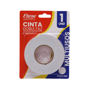 Cinta Doble Faz Eterna 2.5Mts 2 cm De Anc