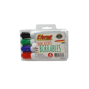 Marcador Eterna Borrable X 4 Pcs
