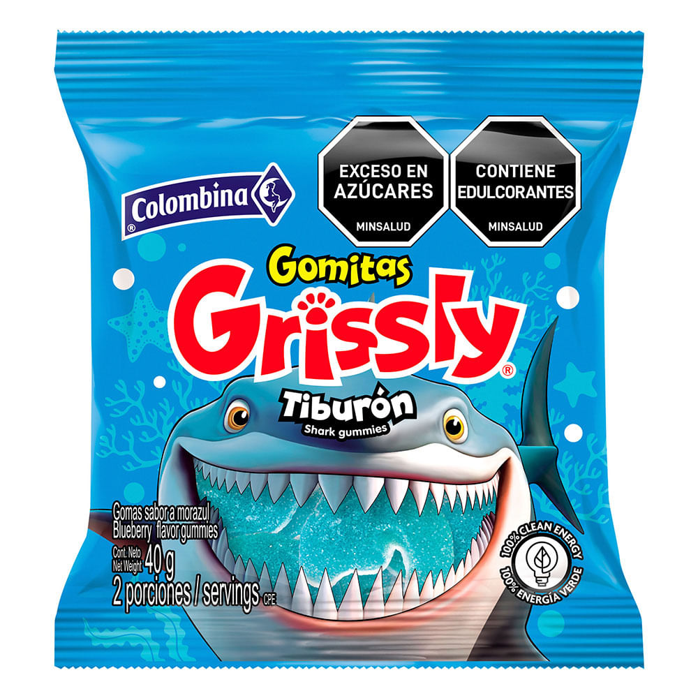 GOMA GRISSLY SNACS TIBURON X 40 GR