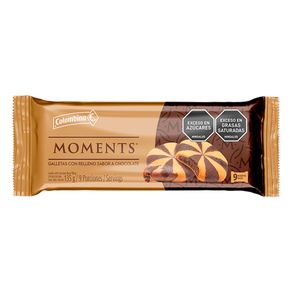 GALLETAS RELLENAS CHOCOLATE MOMENTS*135G