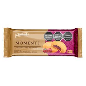 GALLETAS RELLENAS DE MORA  MOMENTS*135GR