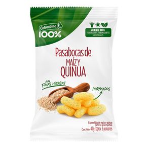 PASABOCAS CON QUINUA INDIVIDUAL
