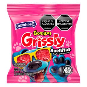 GOMA GRISSLY SNACKS HUELLITAS X 40 GR