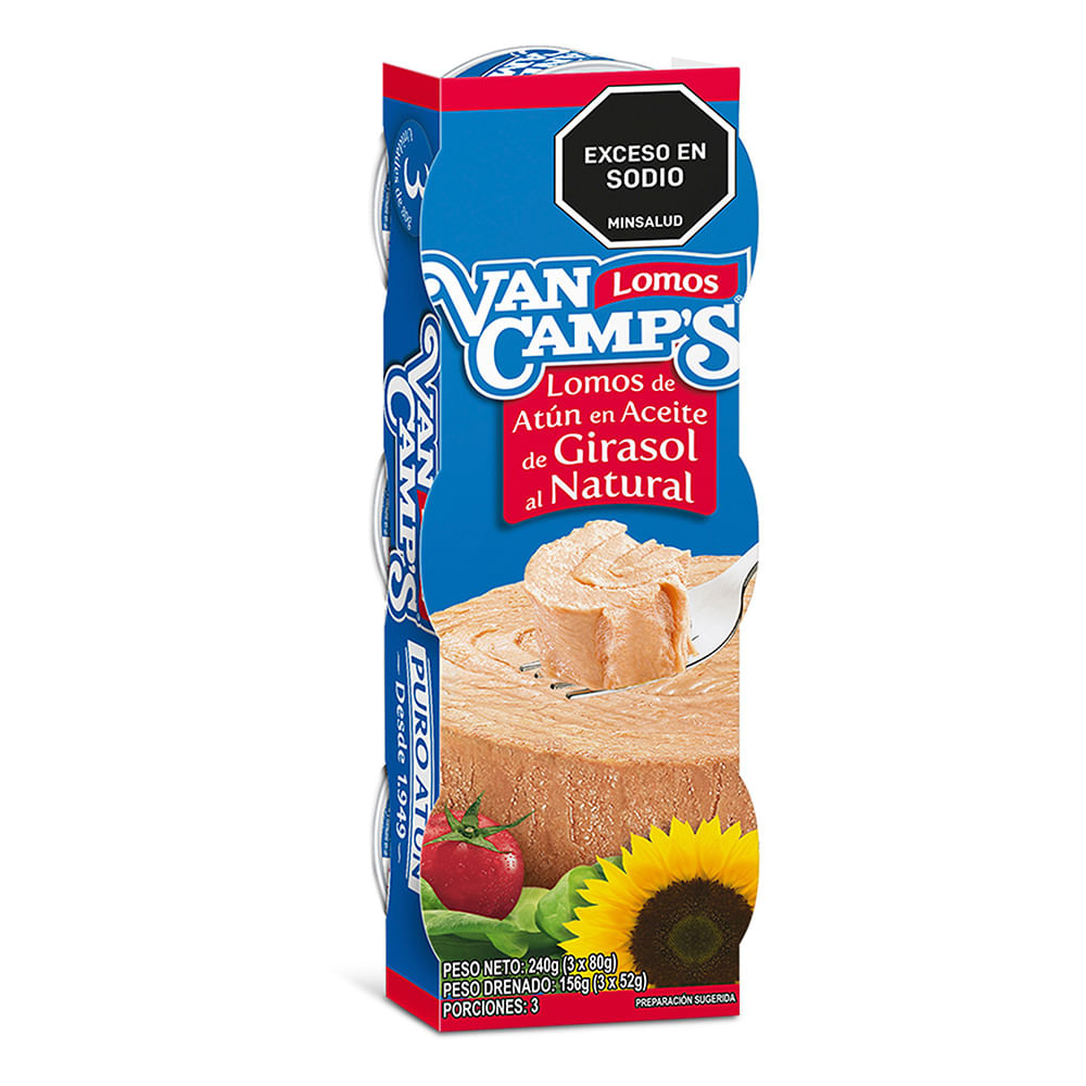 ATUN EN ACEITE VANCAMPS X3 x 80GR