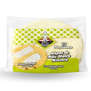 Arepa Tela Blanca Troja *600 gr *10 Unds