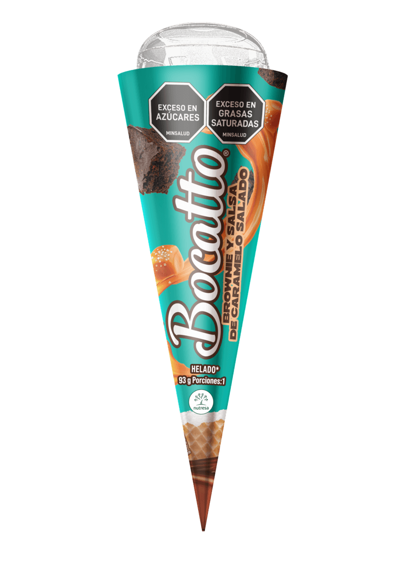 CONO BOCATTO BROWNIE CARAMELO *93 GR