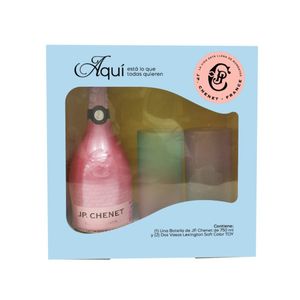Vino Esp Jp Che Ice Rosado*750 ml+2 Vasos