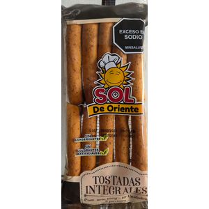 Tostada Integral Sol De Oriente*10U*160 g