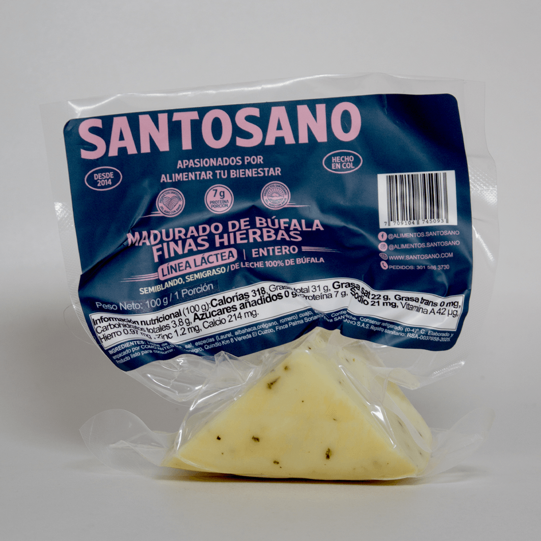 QUESO BUFALA MADURAD FINAS HIERBAS*100GR