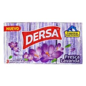 Jabón DERSA lavanda 3 unds x220 g