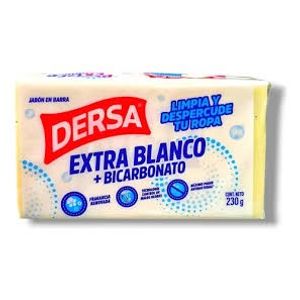 Jabón DERSA extra blanco + bicarbonato 3 unds x230 g c/u