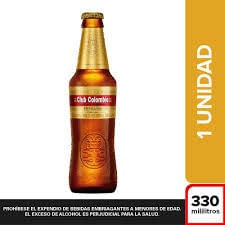CERVEZA CLUB COLOMBIA DORADA*330ML