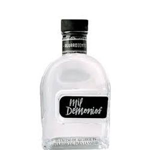 Aguardiente Mil Demonios Bot+Media*375 ml