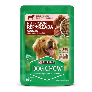 Pouch Dogchow Ad Cordero Nut Reforza*85 g