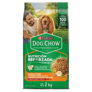 Dogchow Adul Todos Tamaños Carne Y P*2 kg