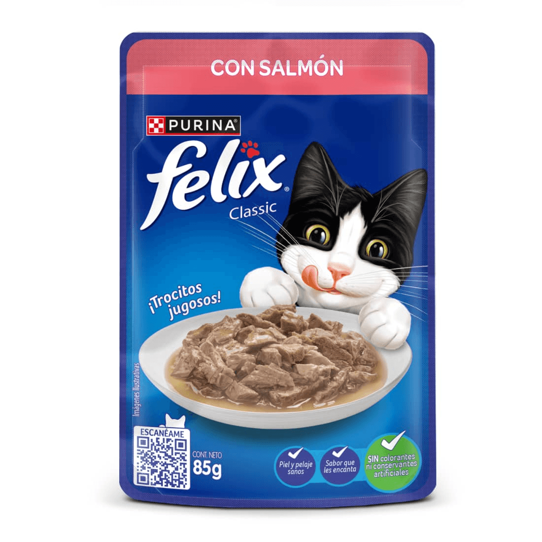 ALIMENTO PARA GATOS FELIX SALMON*85GR