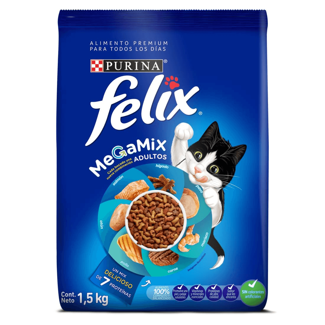 ALIMENTO FELIX MEGAMIX  x 1.5 KG