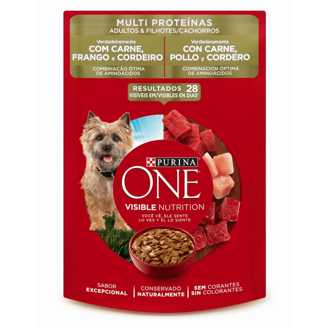 ALIMENTO PERROS ONE CARNE POLLO*85GR