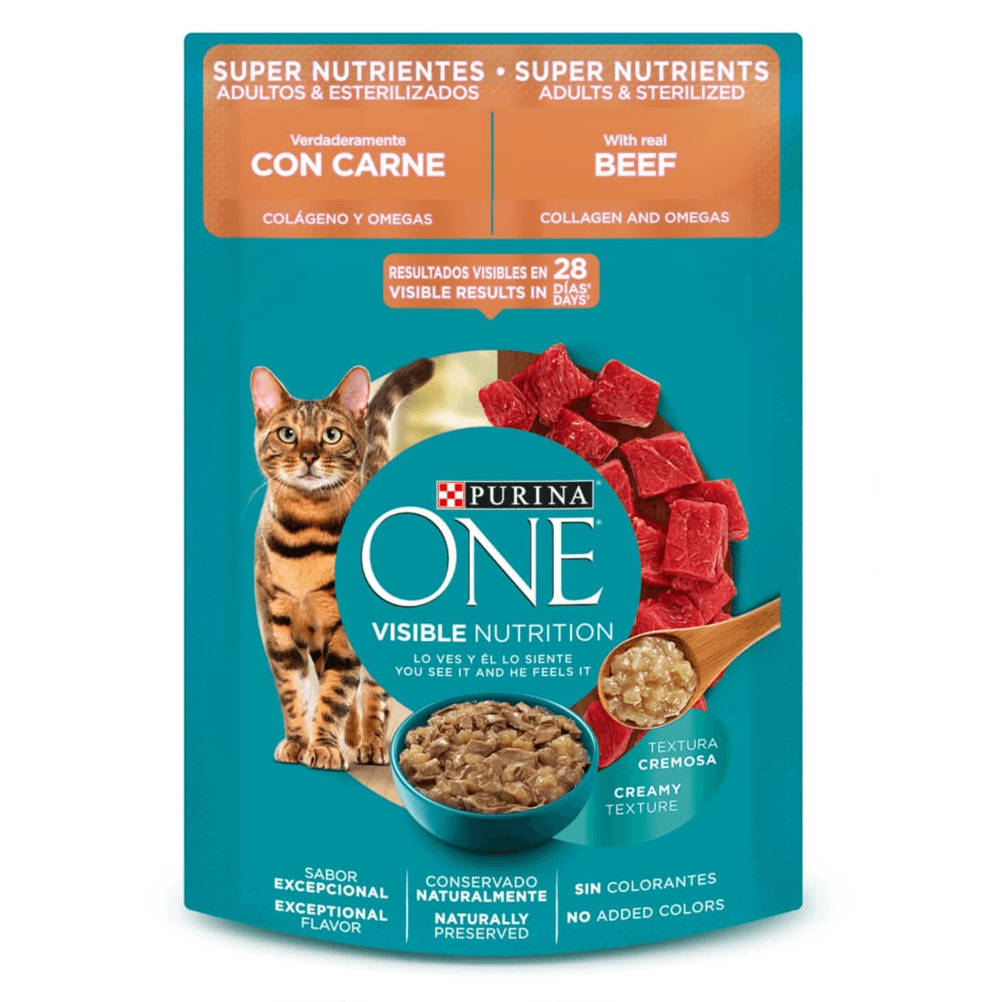 ALIMENTO GATOS ONE CARNE*85GR