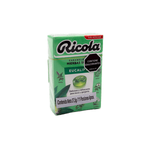 Caramelo Ricola Eucalipto Sin Azucar X 27.5G