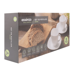 Set Pocillos Essenza *8Pz Blanco