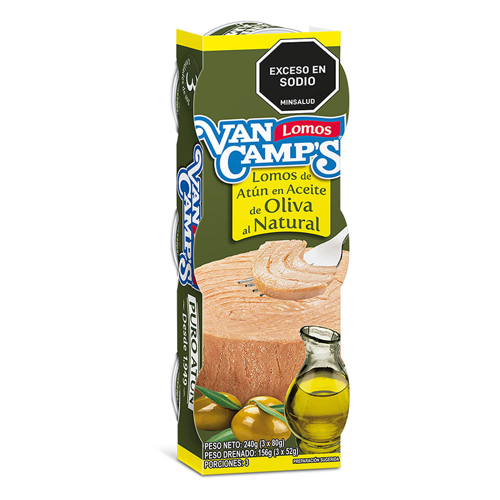 ATUN ACEITE DE OLIVA VANCAMPSX3 x 240GR