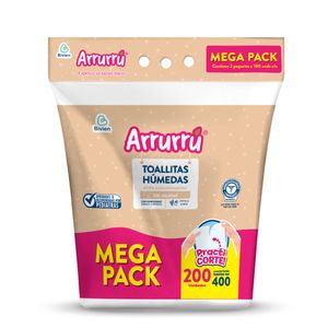 Toallas Humedas Arrurru Avena X 200 Und Mega Pack