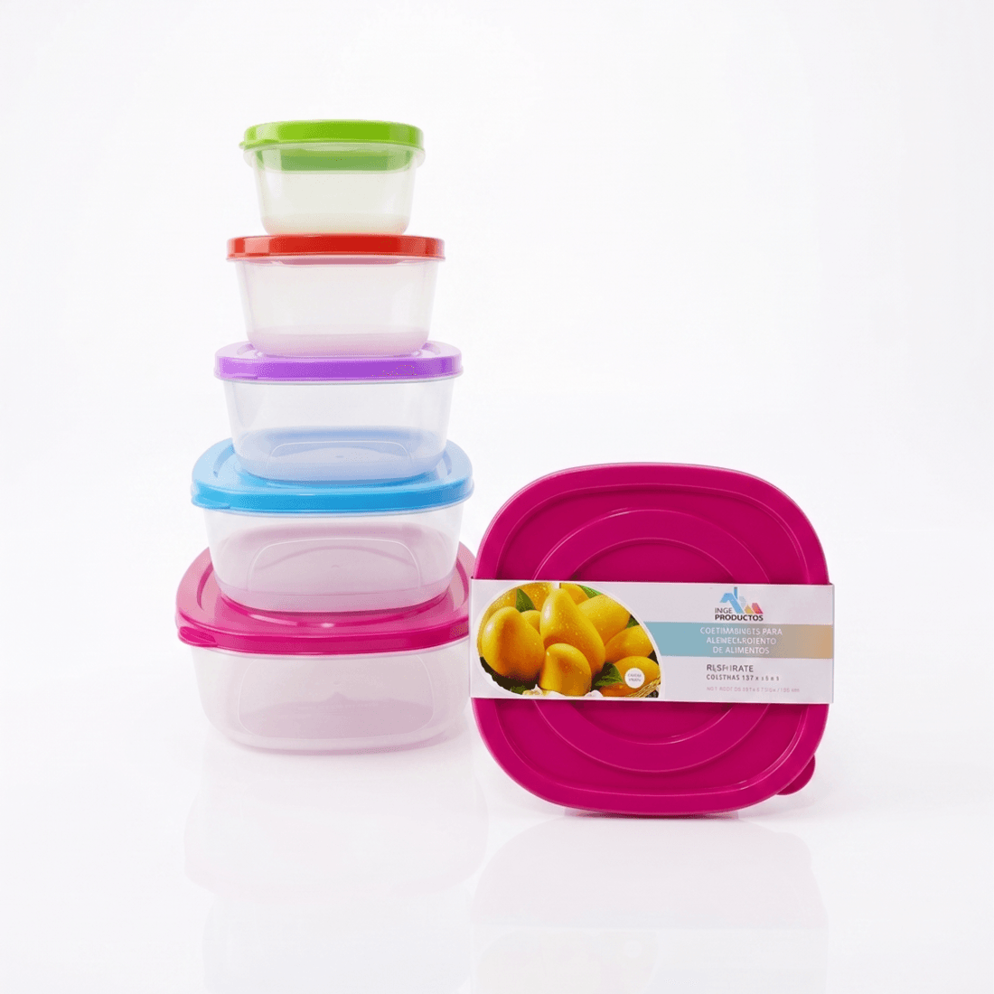 RECIPIENTE CUADRADO SET *5UND