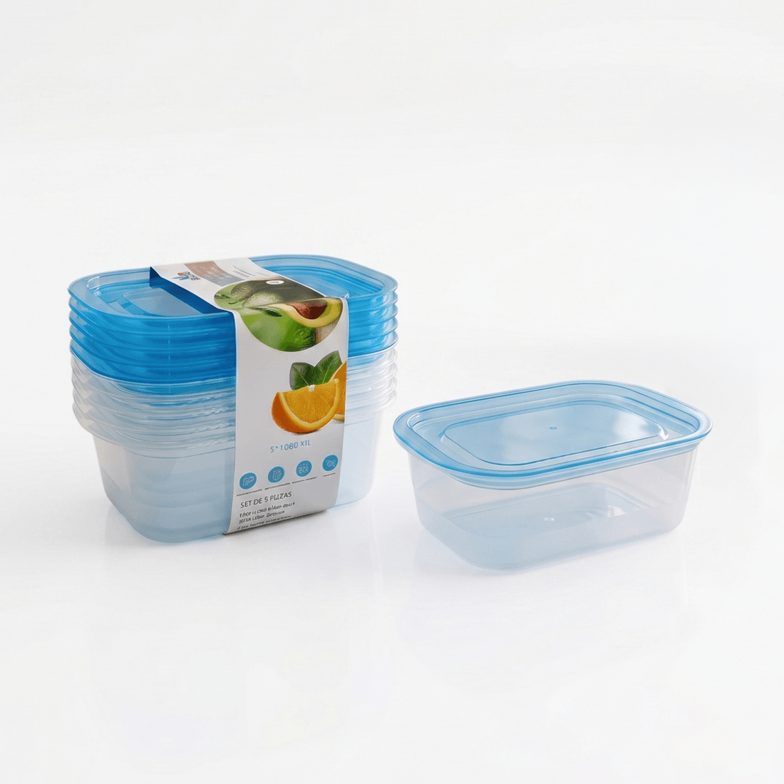 RECIPIENTE RECTANGULAR SET *5UND