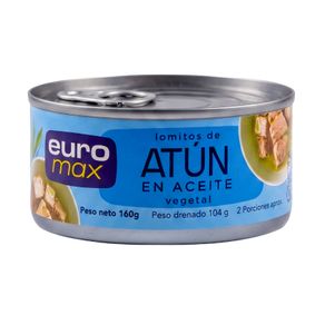 ATUN LOMITOS EN ACEITE EUROMAX  x 160GR