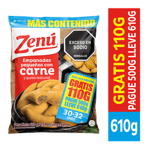Empanada Carne Zenu *P 500 Ll 610 gr
