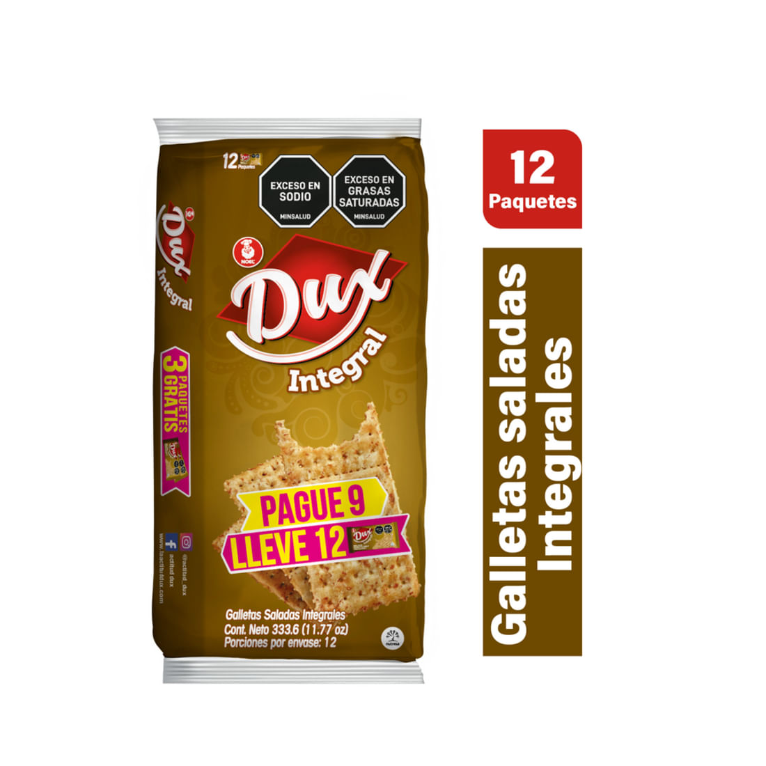 GALLETAS DUX INTEGRAL OFERTA PAGUE 9LL12