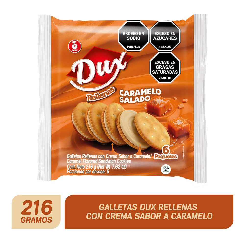 GALLETA DUX RELLENAS CARAMELO *216GR