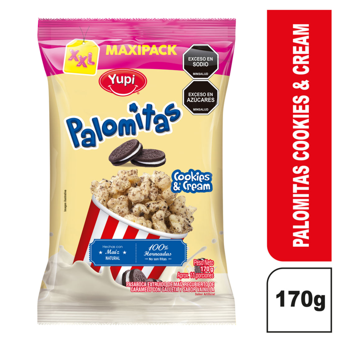 PALOMITAS GALLETA CON CREMA *170G