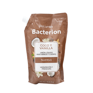 Jabon Bacterion Vainilla Y Coco *500 ml