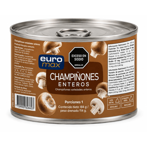 Champiñones Enteros Euromax *184 gr