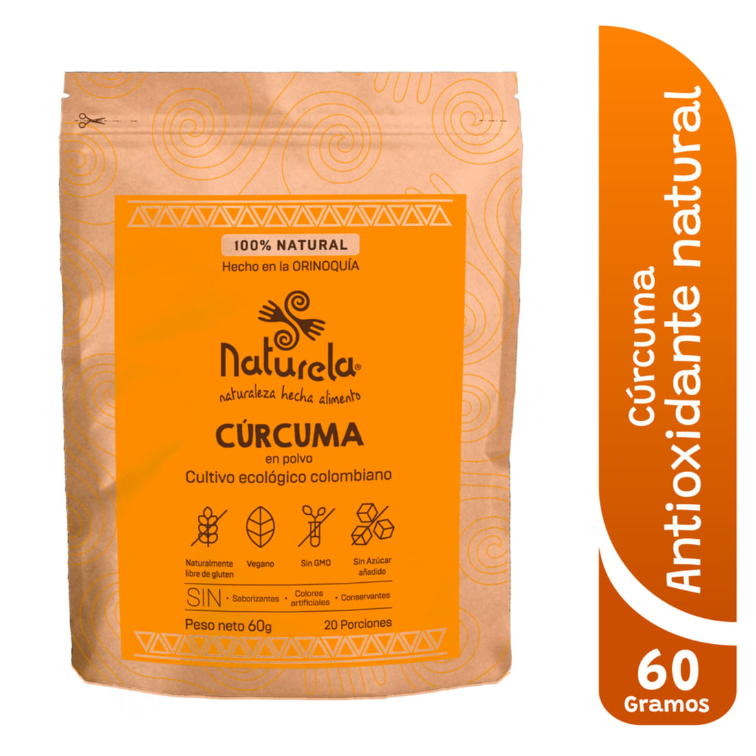 ALIMENTO POLVO CURCUMA 60GR 100%