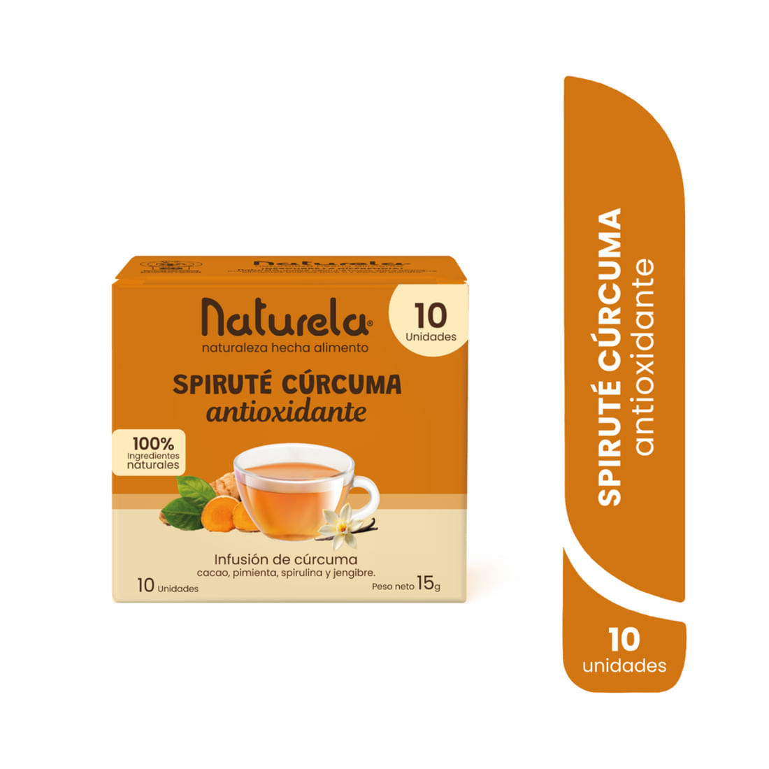 TE SPIRUTE CURCUMA ANTIOXID NATURELA*10U