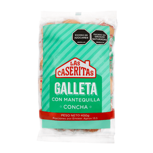 Galletas LAS CASERITAS mantequilla concha x400 g